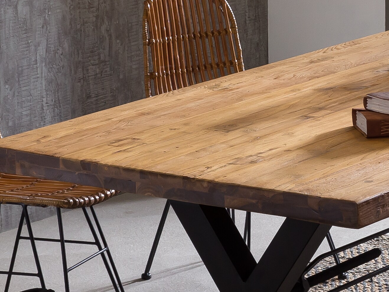 Tischplatte 200x100 Teak Esstisch Schreibtisch DIY Tisch Zubehör Küchentisch