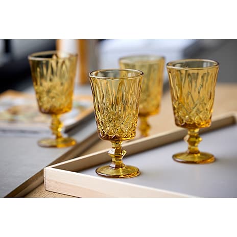 Lyngby Glas Sorrento vinglas (29cl) - gul