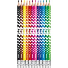 Crayons de couleur COLOR'PEPS, effaçable, étui de 12