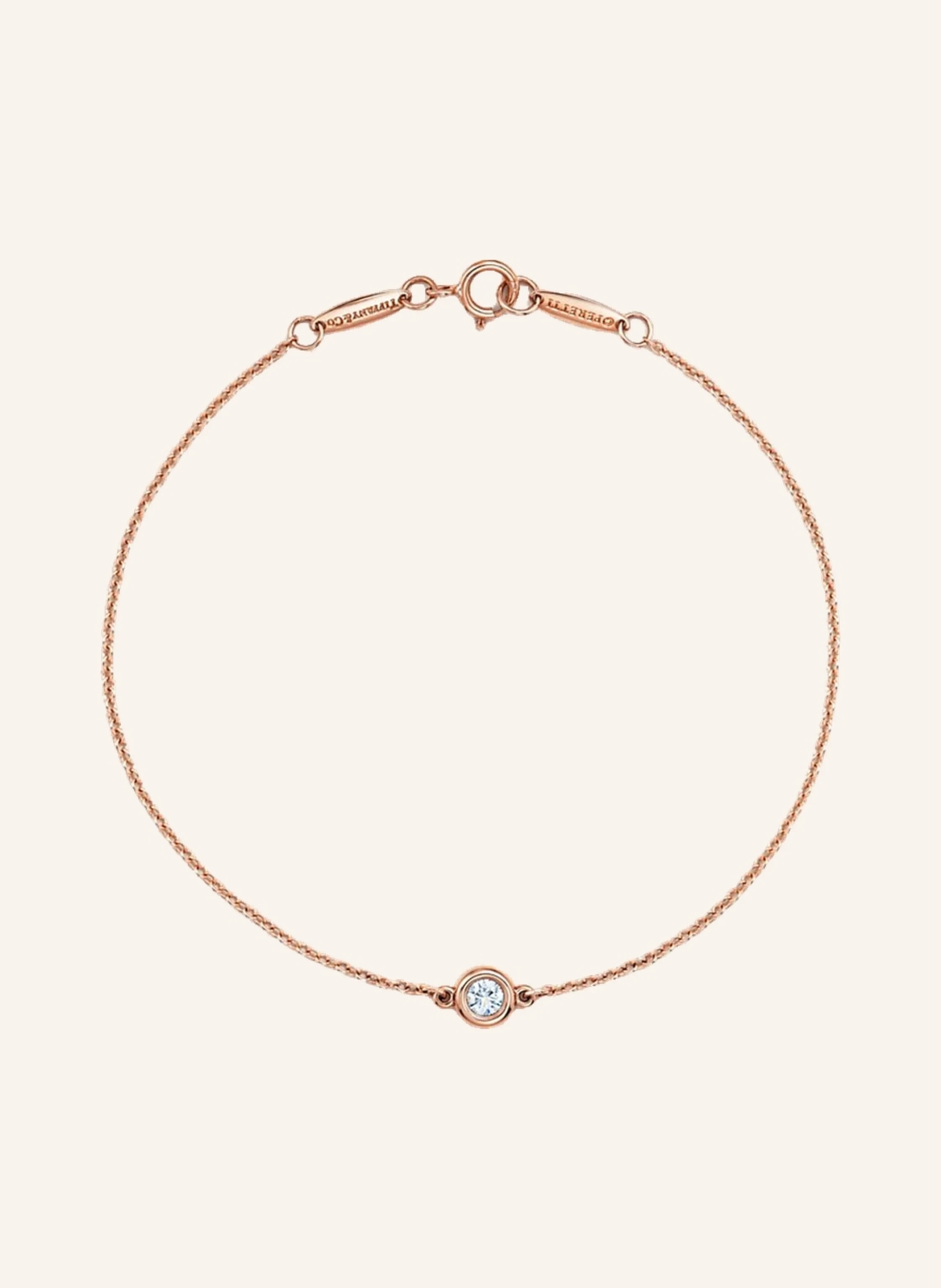 TIFFANY & Co. Elsa Peretti® Diamonds by the Yard® ARMBAND aus 18 Karat Roségold