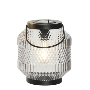 Solar lantaarn glas Ø16 cm in 3 kleuren