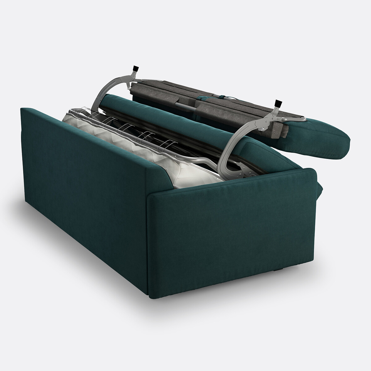 LA REDOUTE INTERIEURS<br>Sofá cama de veludo, espuma HR premium, Marta