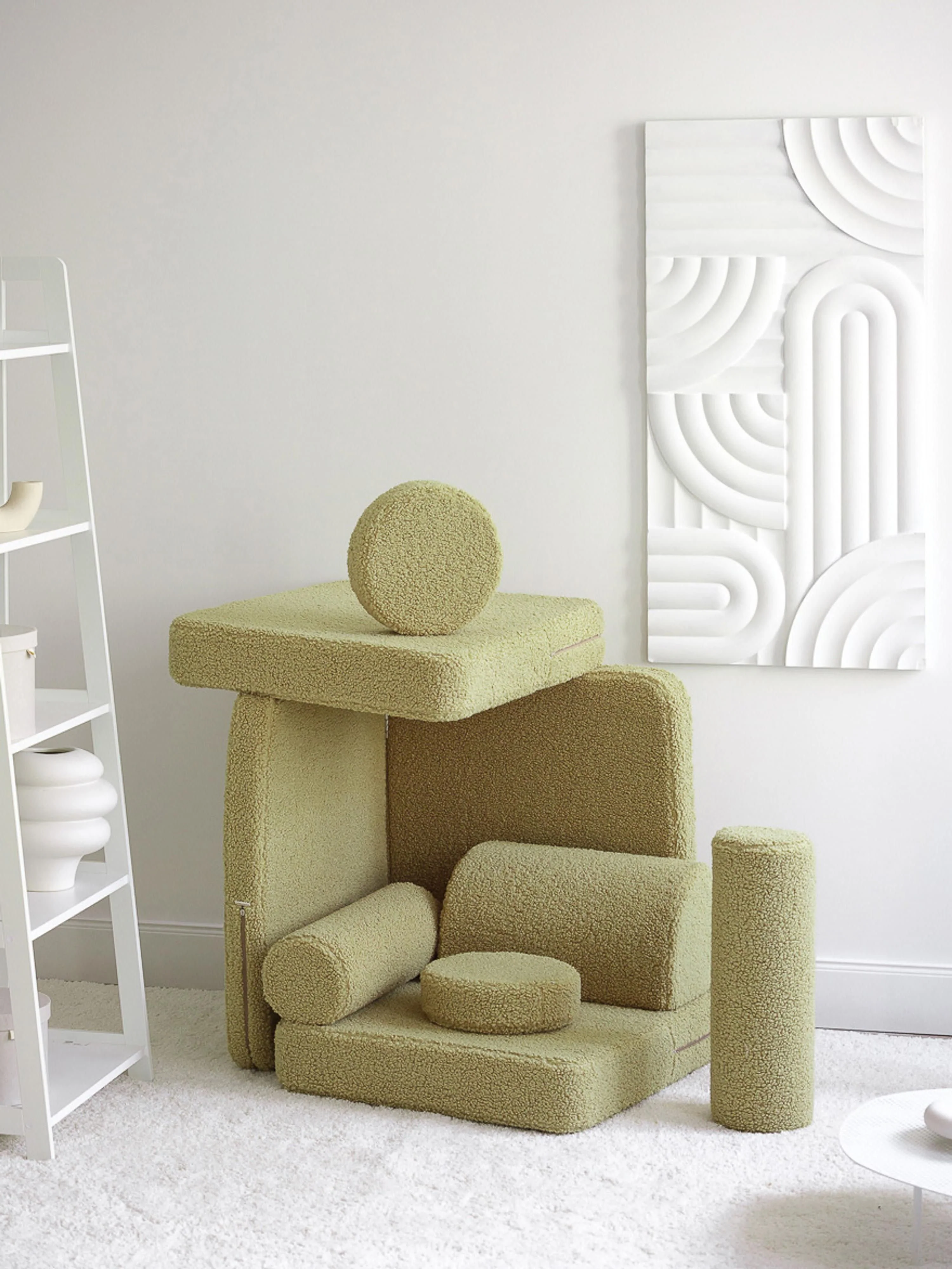 Modulaire kinderspeelbank Sugar van teddy, handgemaakt