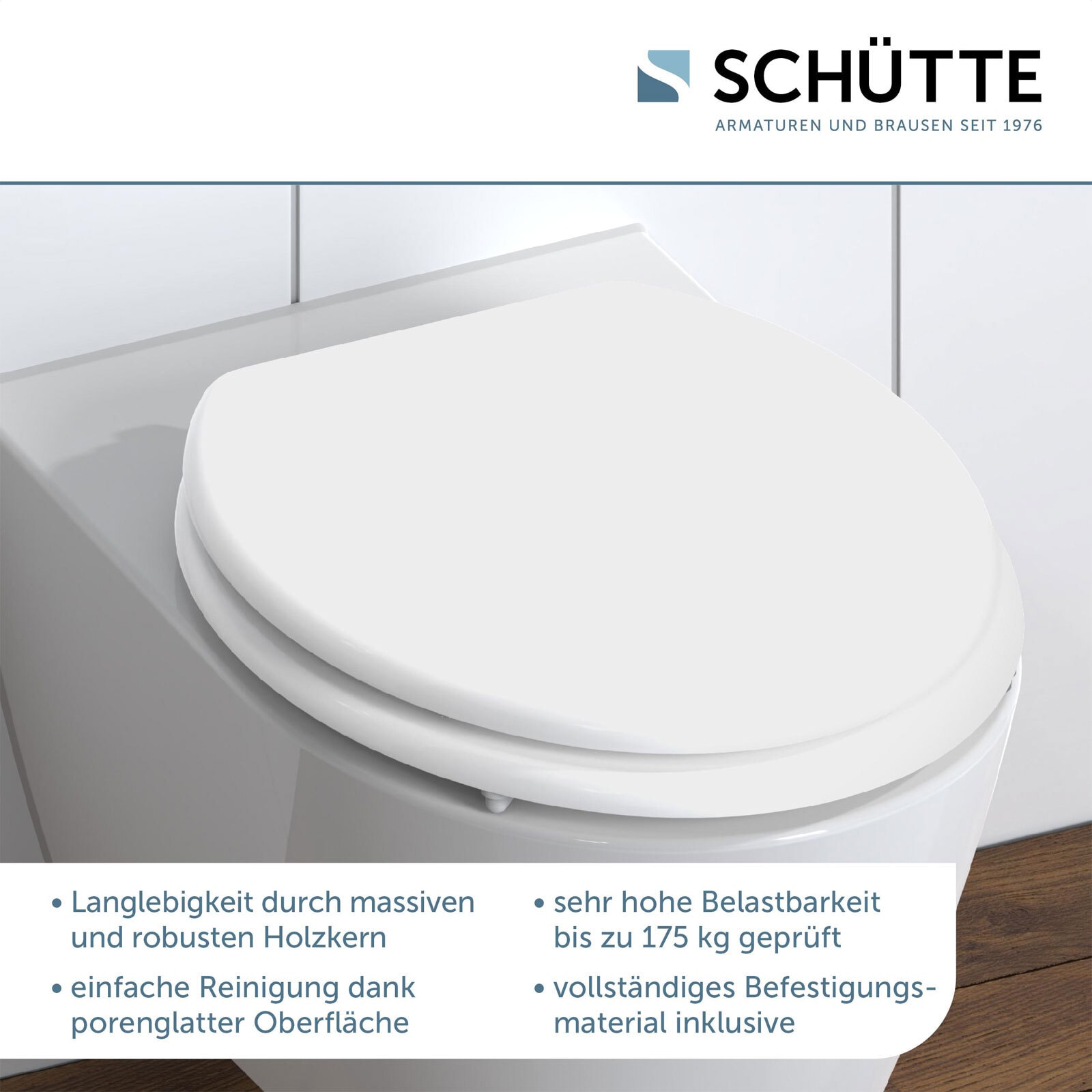 SCHÜTTE WC-Sitz MDF/Holzkern