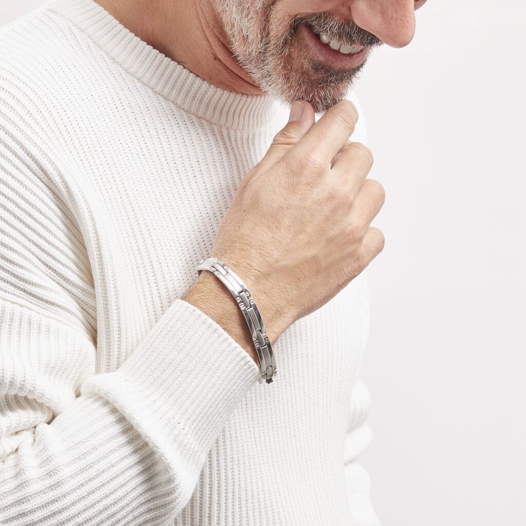 Bracelet Hector Acier Blanc