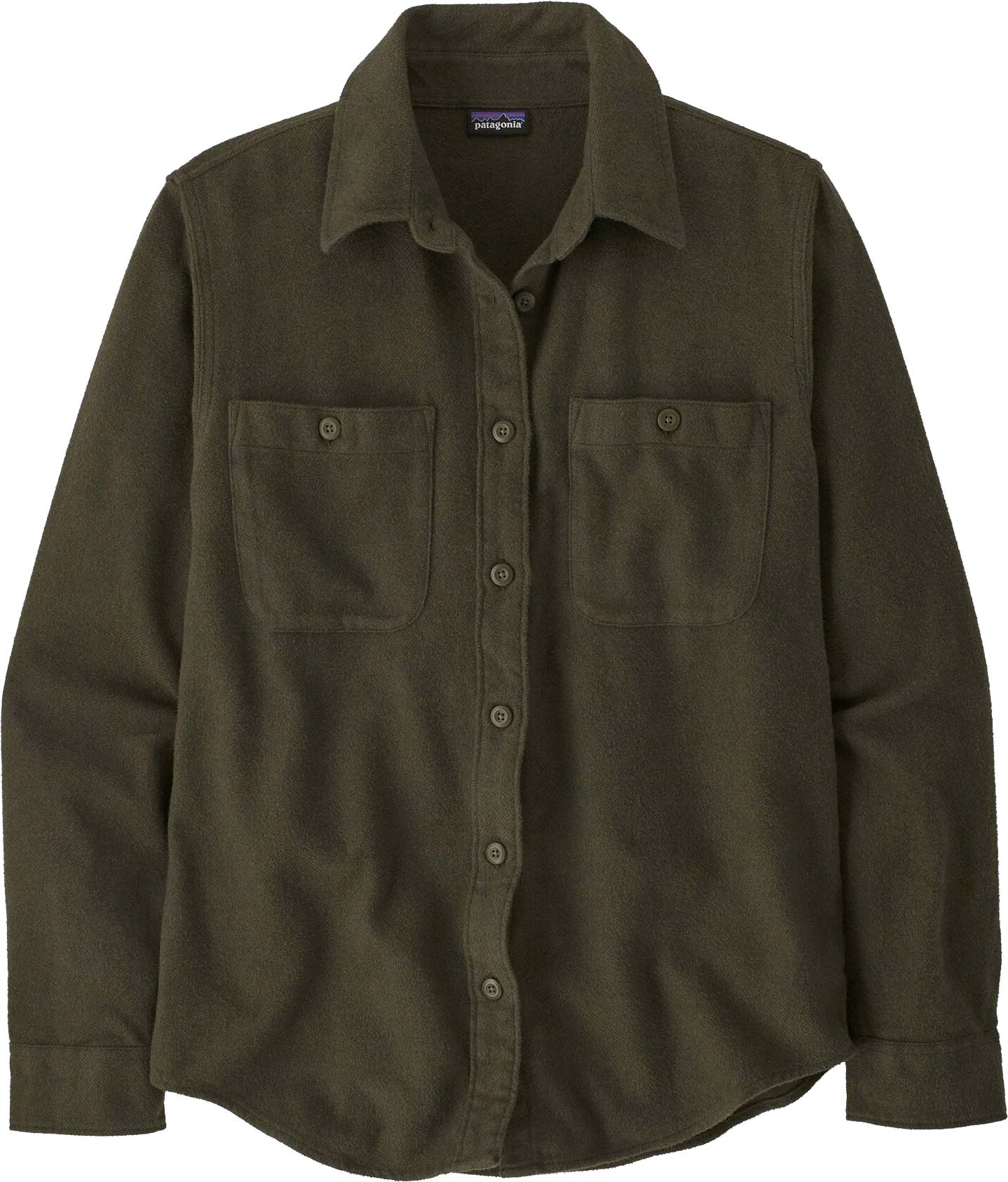 Fjord Flannel Shirt Dame Whole Weave: Pine Needle Green
