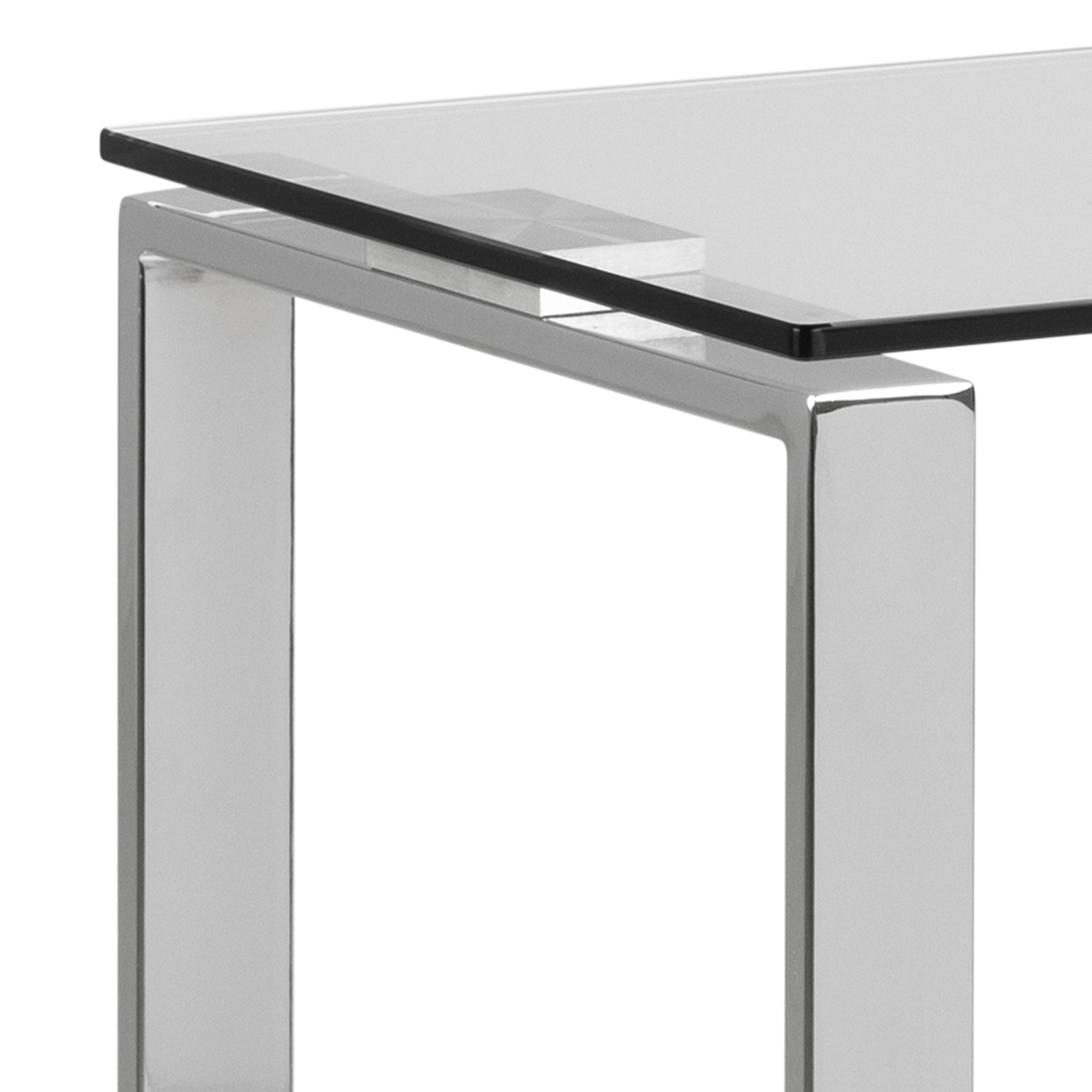 Konsolentisch KATRINE - silberfarben-transparent - 110 cm breit