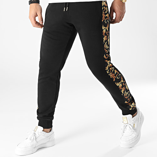 Pantalon Jogging Avec Bandes Renaissance 2036 Noir