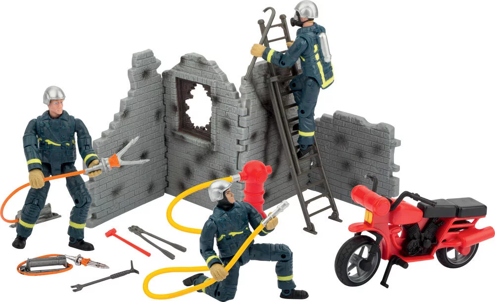COFFRET SAUVETAGE INCENDIE POMPIERS 1:18