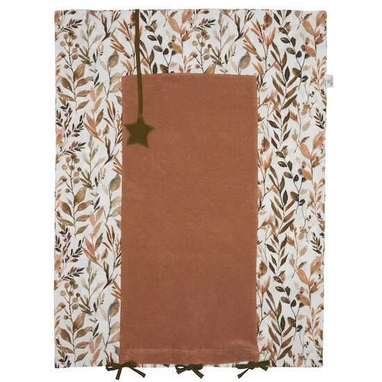 Caramel Forest Housse de matelas à langer   Imprimé feuillages cassonade        60 x 80 cm   de               BB&Co