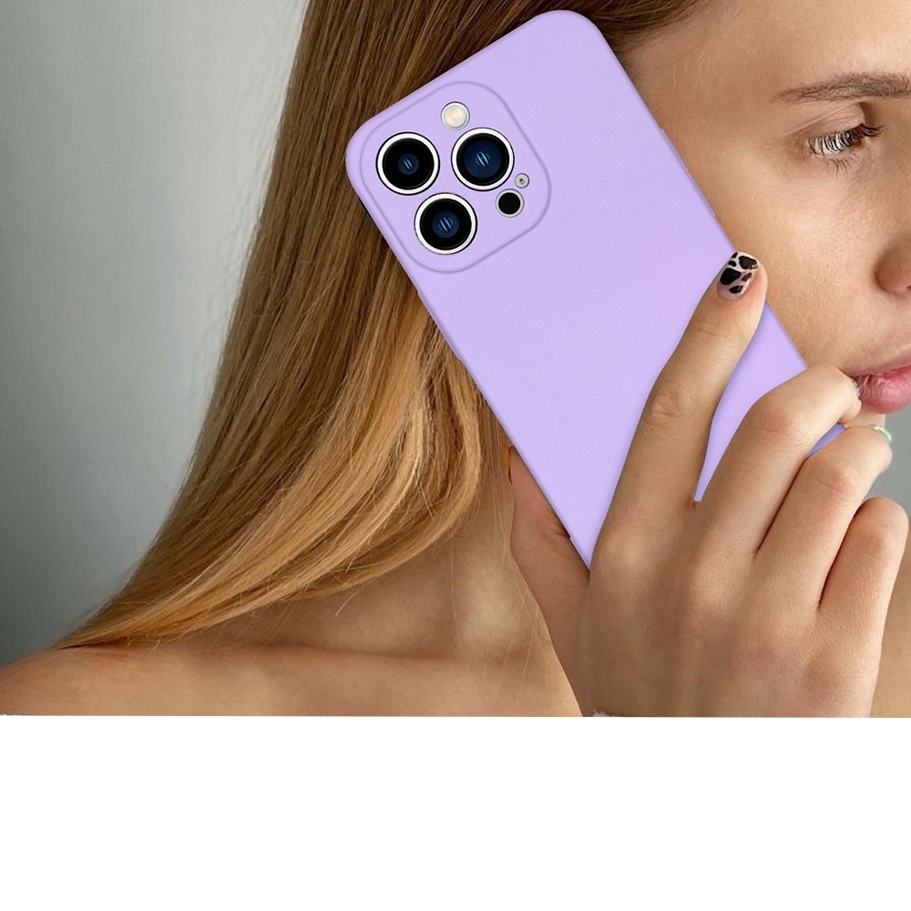 iPhone 13 Pro Soft Touch Gummi Case Hülle mit Kameraschutz - Schwarz