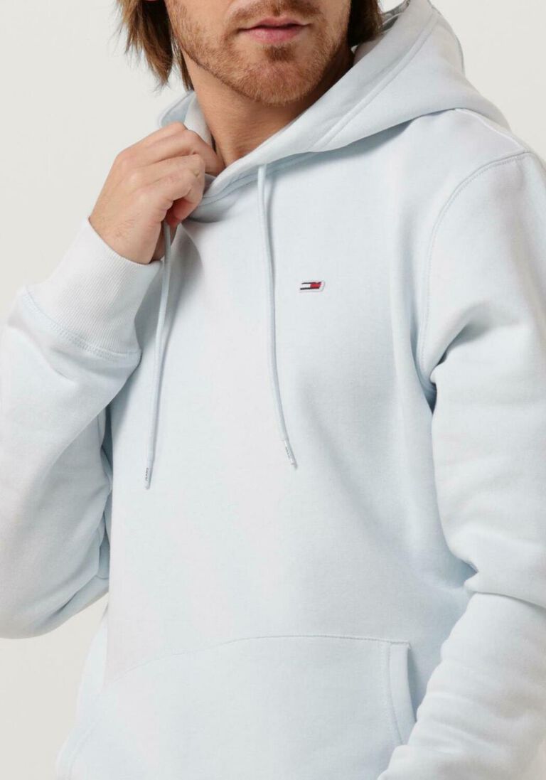 TOMMY JEANS lichtblauwe tommy jeans sweater tjm reg solid hoodie
