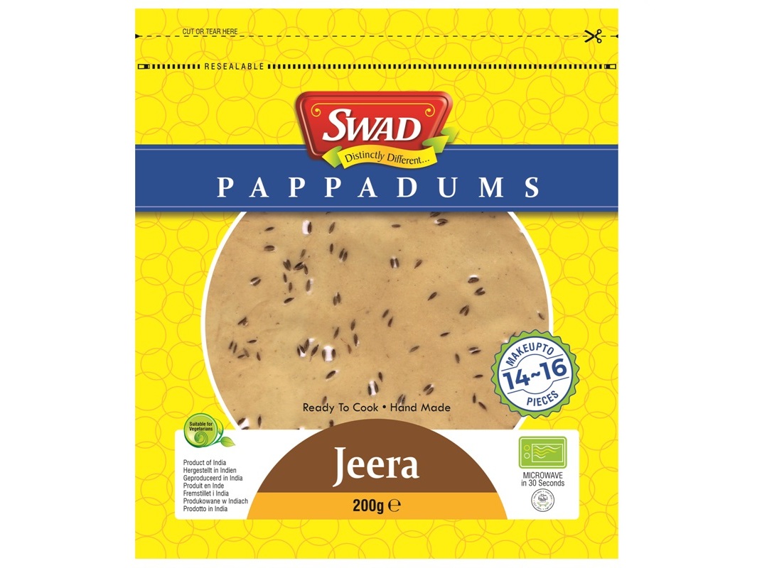 PAPPADUM SWAD DE COMINHOS 200G