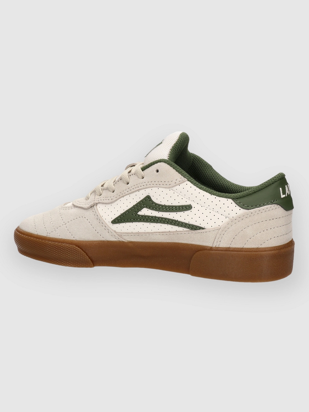 Lakai Cambridge Skate Shoes cream suede