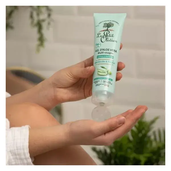 Le Petit Olivier - Gel de Aloe Vera - Chá Verde de Aloe Vera Orgânico 150ml
