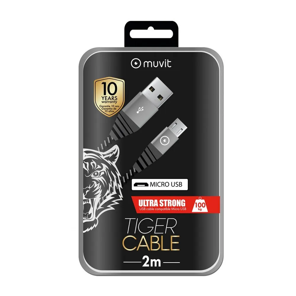 Muvit USB-Kabel auf Micro 2 m 2.4A