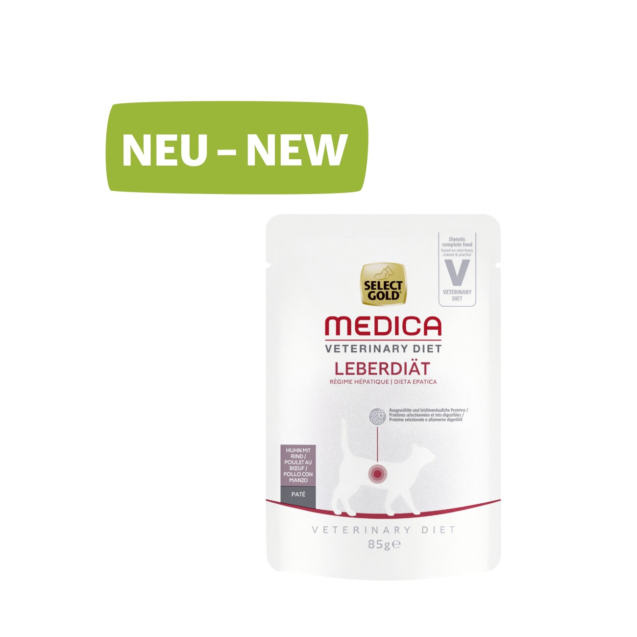SELECT GOLD Medica Leberdiät Huhn & Rind 12x85 g