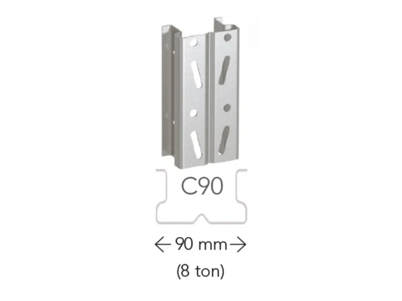Stige kpl. til pallereoler 2500x1100mm