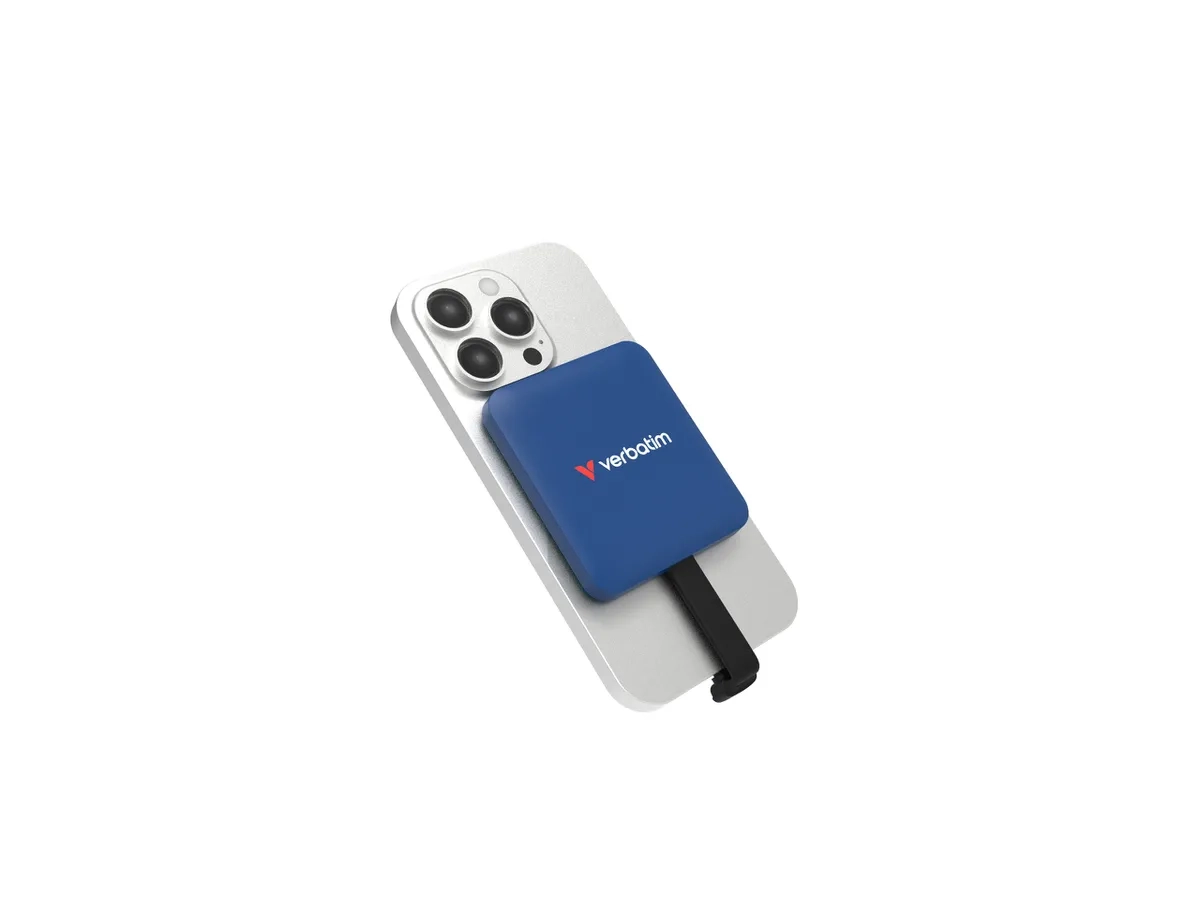 (2TB) SnapBack MagSafe PSSD Festplatte mit Magnetischem Ring und USB-C 3.2 (32076) - Blue Metallic