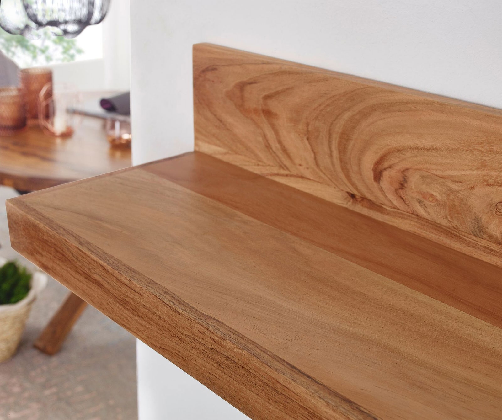 Wandboard Tarma Massivholz Akazie 80 cm