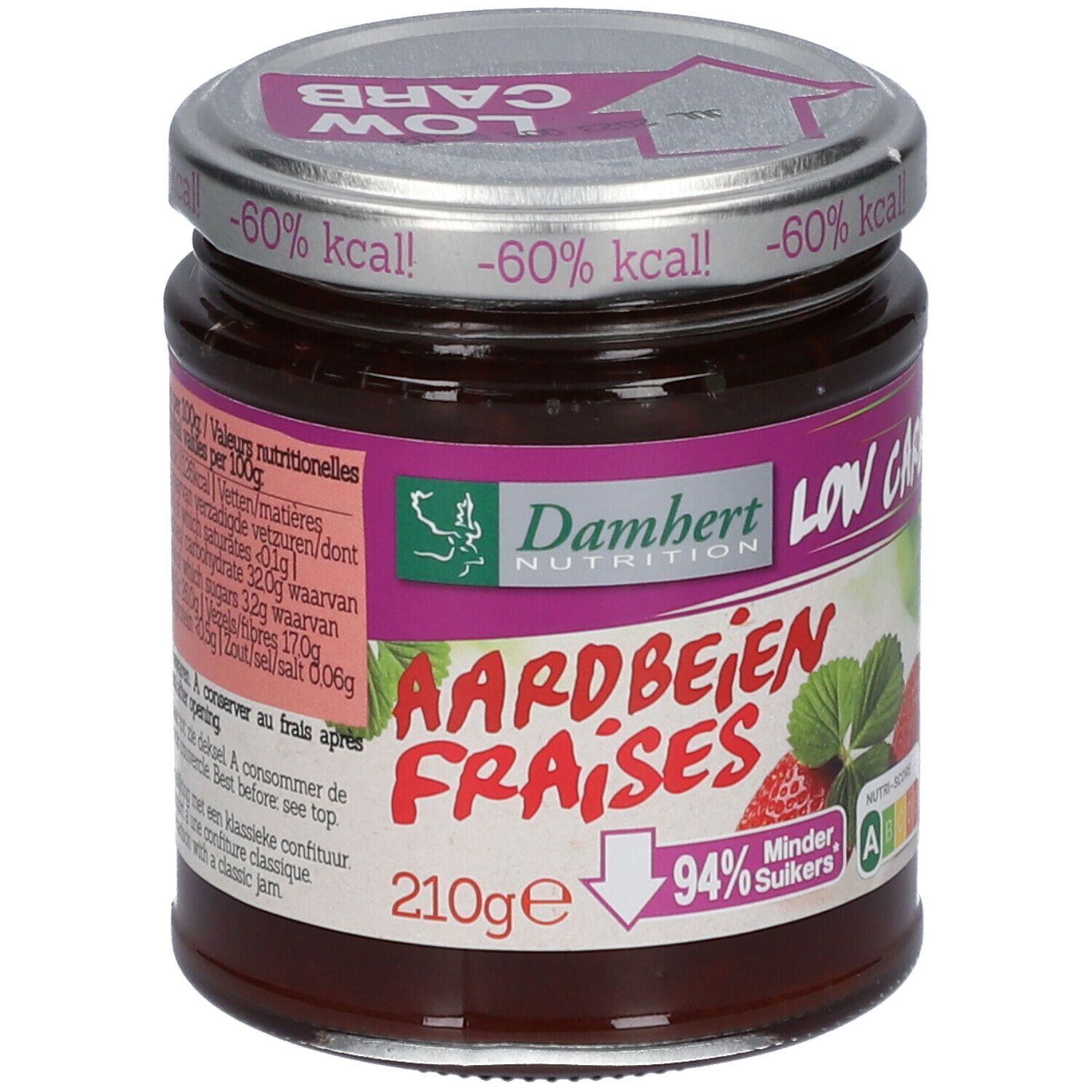 Damhert TAGATESSE® Erdbeer Konfitüre