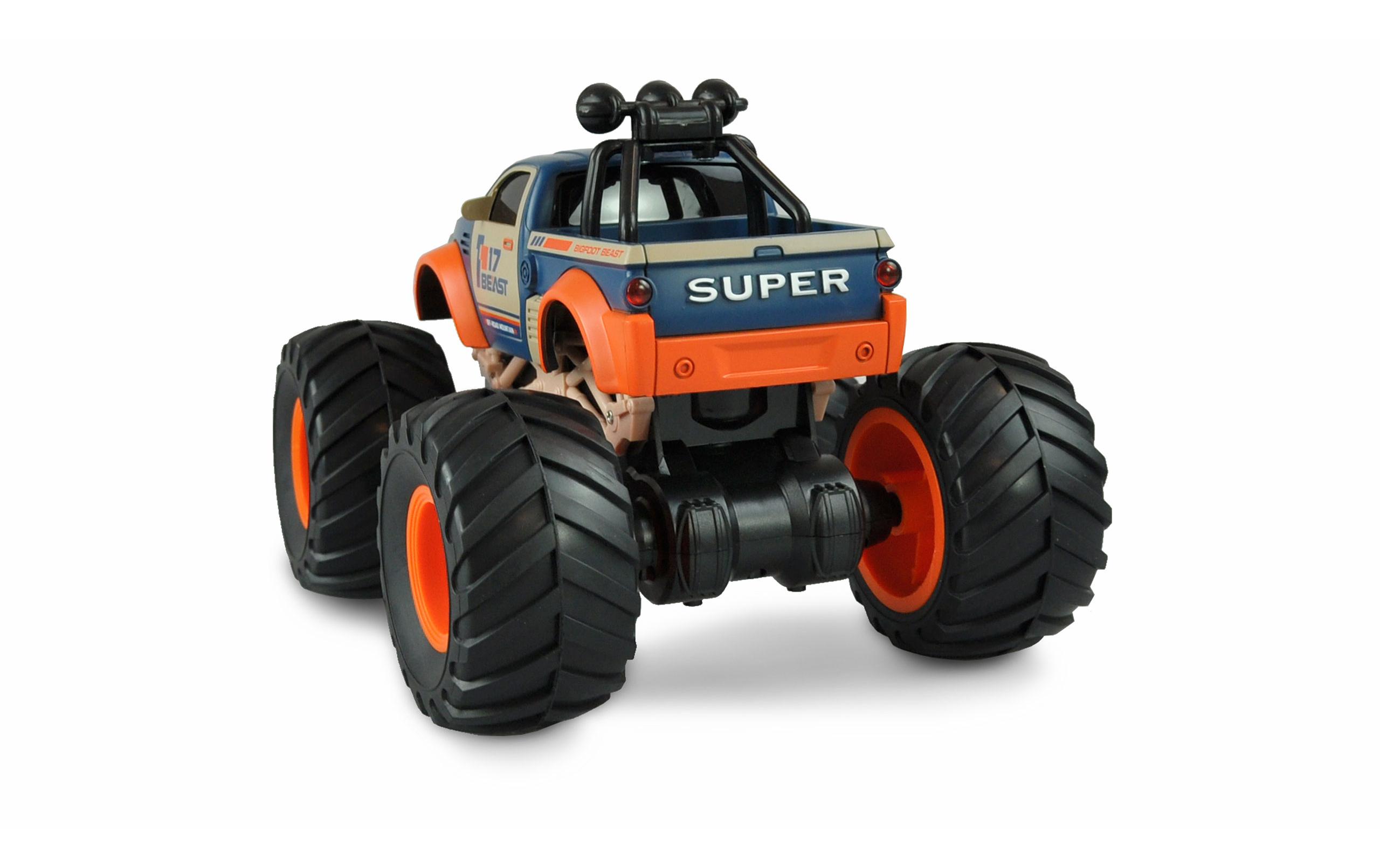 Monster Truck Big Buster Orange, RTR, 1:18Ferngesteuerter Monstertruck