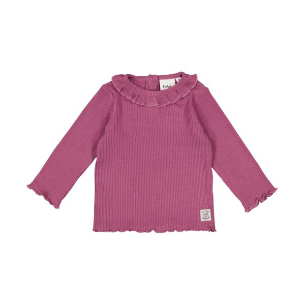 Feetje Longsleeve Rib Shirt - Better Together - Maat 56 - Lila