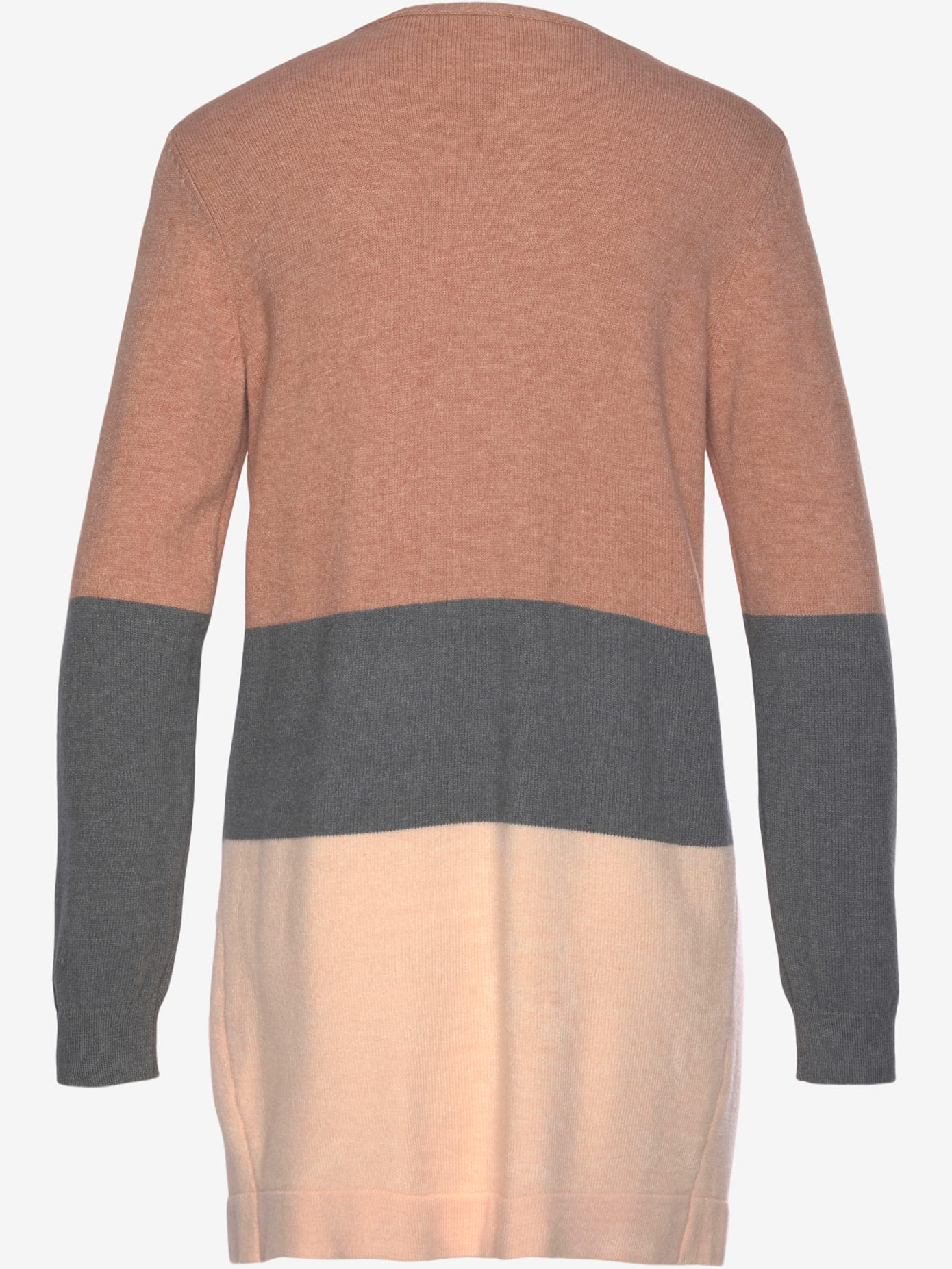 Cardigan longue veste en tricot légère avec rayures