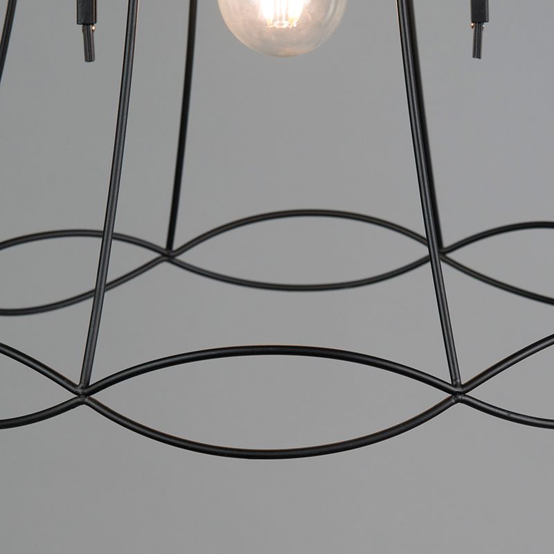Retro hanglamp zwart 40 cm - Granny Frame