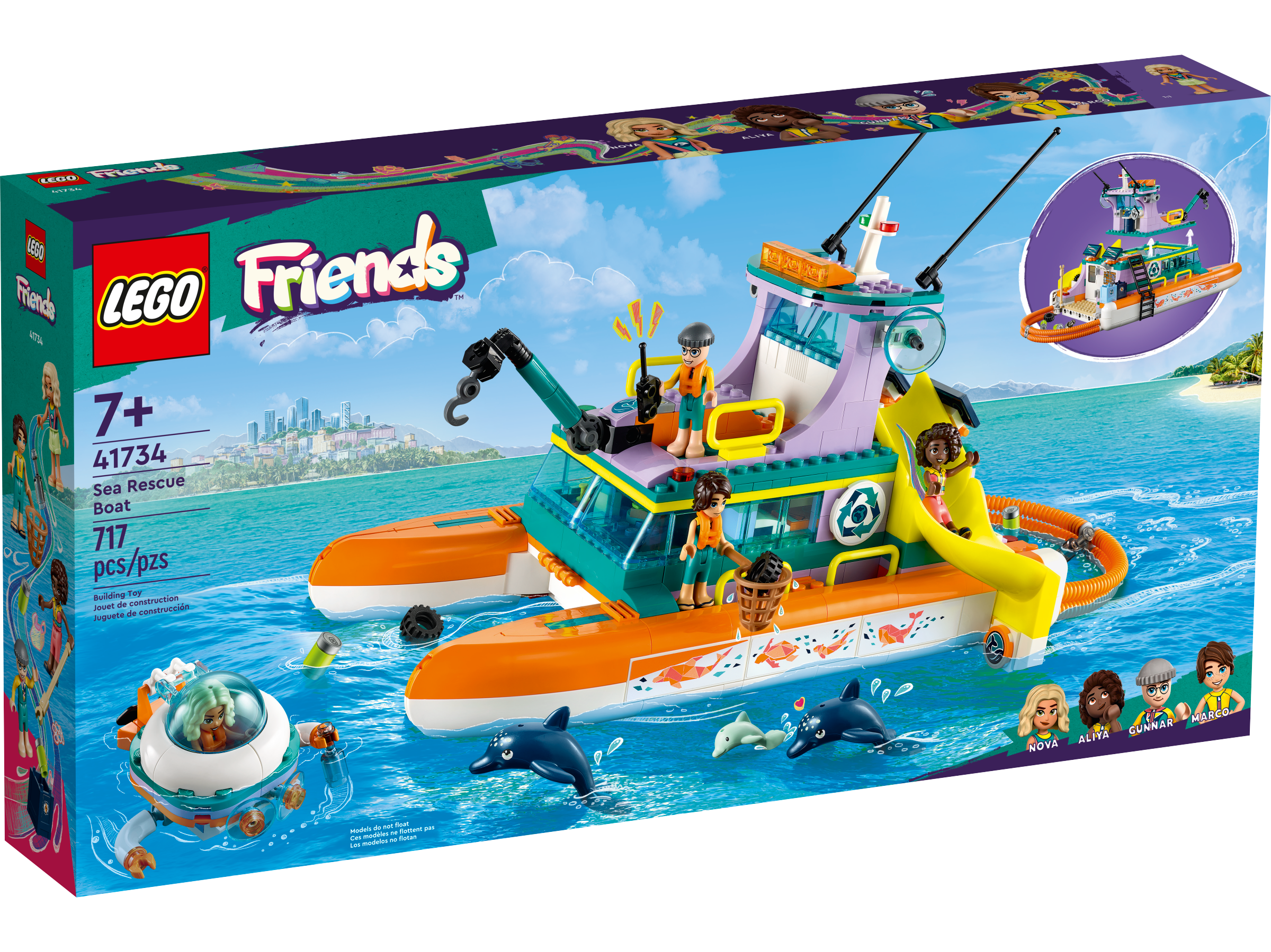 O barco de resgate marítimo 41734