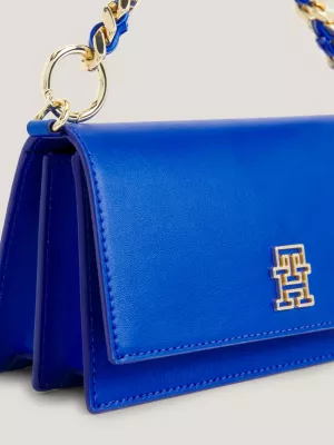 Bolsa transversal com corrente trançada