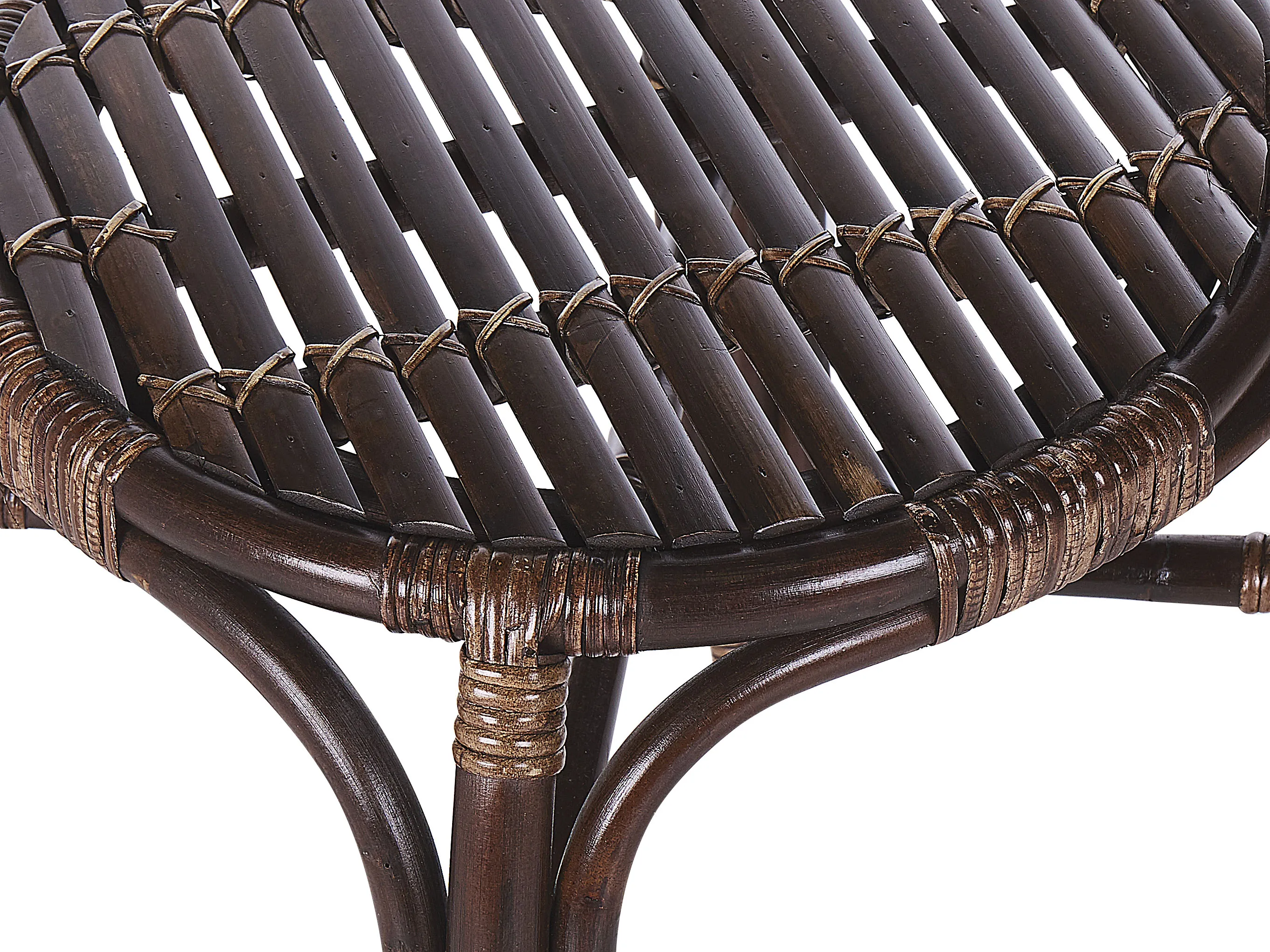 Loungeset met tafel 4-zits BRINDISI Rotan Donkerbruin