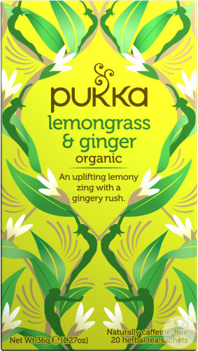 Pukka Herbs Infusion Biologique Citronnelle Et Gingembre 20 Sachets