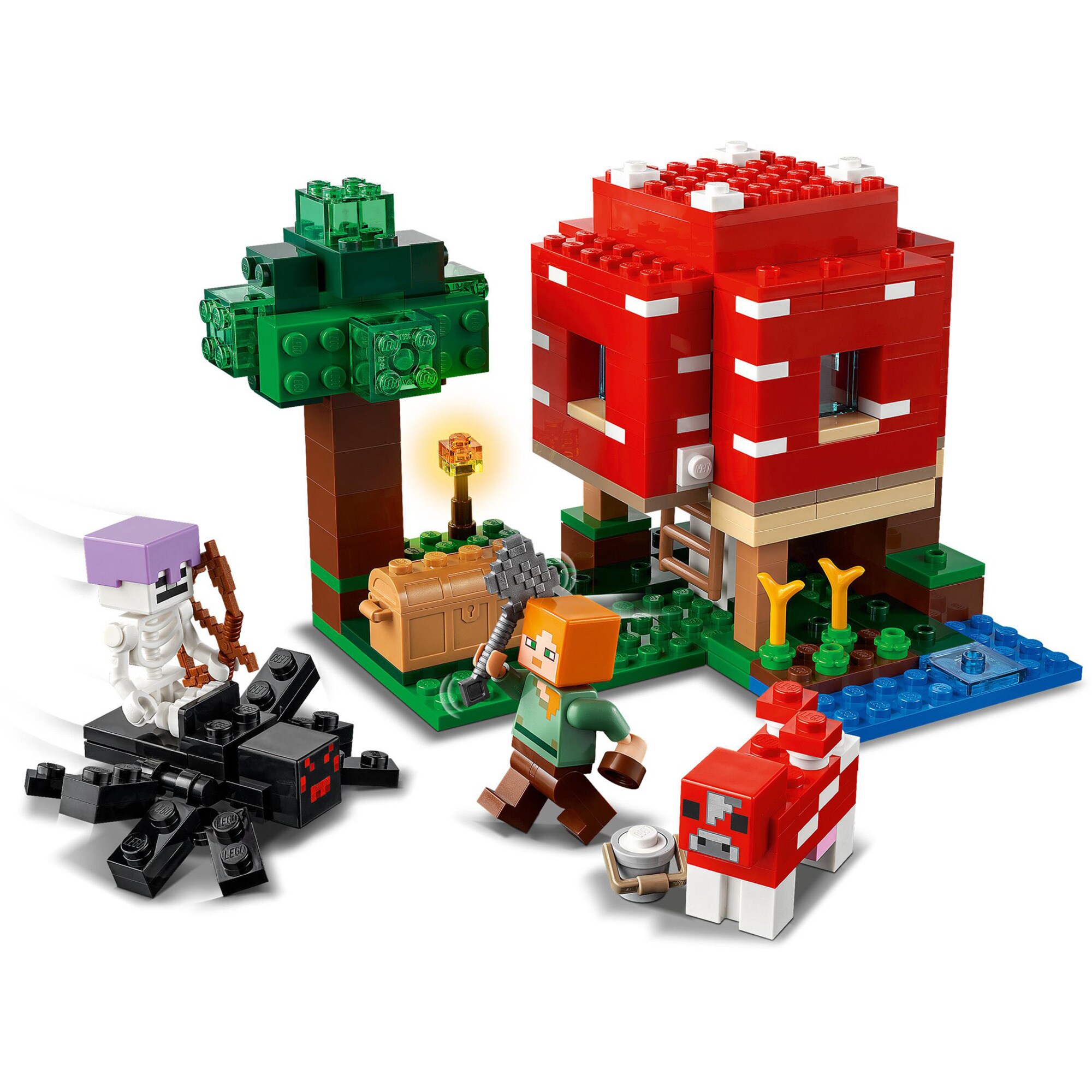 LEGO Konstruktionsspielzeug Minecraft Das Pilzhaus