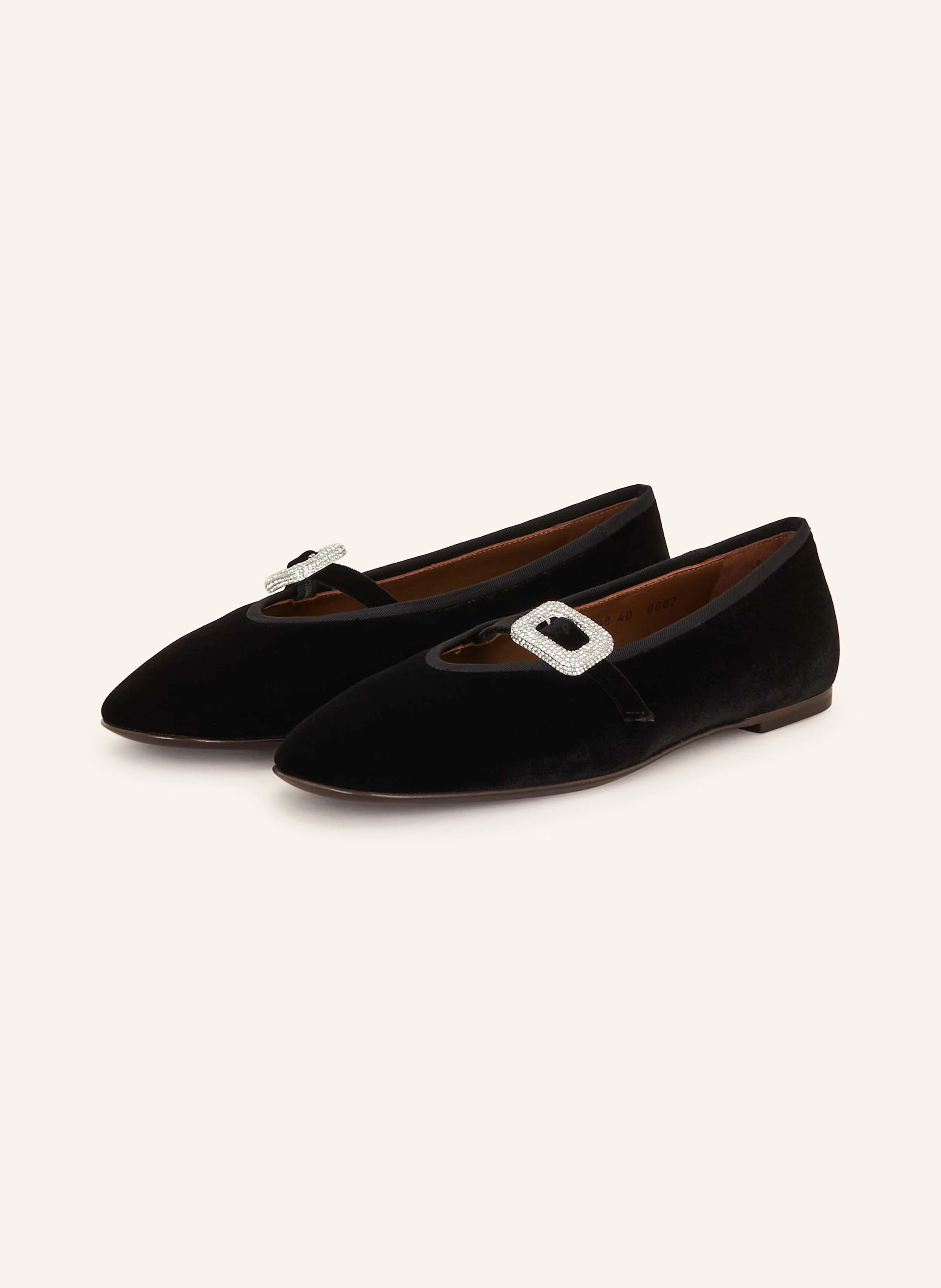 GIUSEPPE ZANOTTI DESIGN Mary-Jane-Ballerinas mit Schmucksteinen