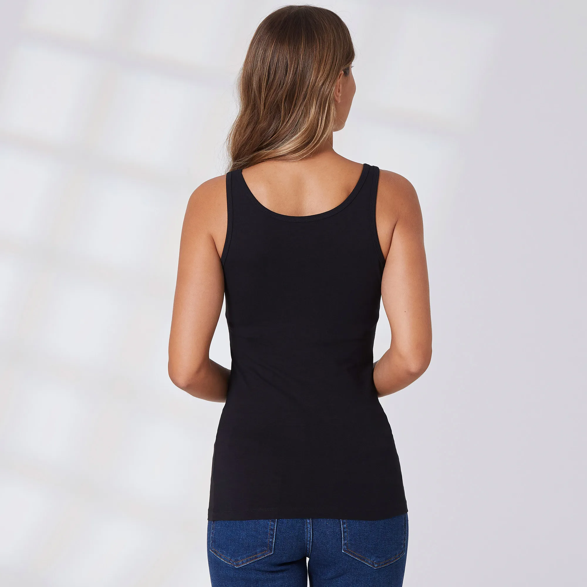 Damen-Top mit hohem Baumwoll-Anteil