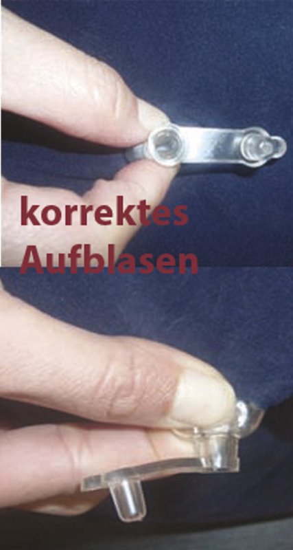 Nackenkissen aufblasbar blau