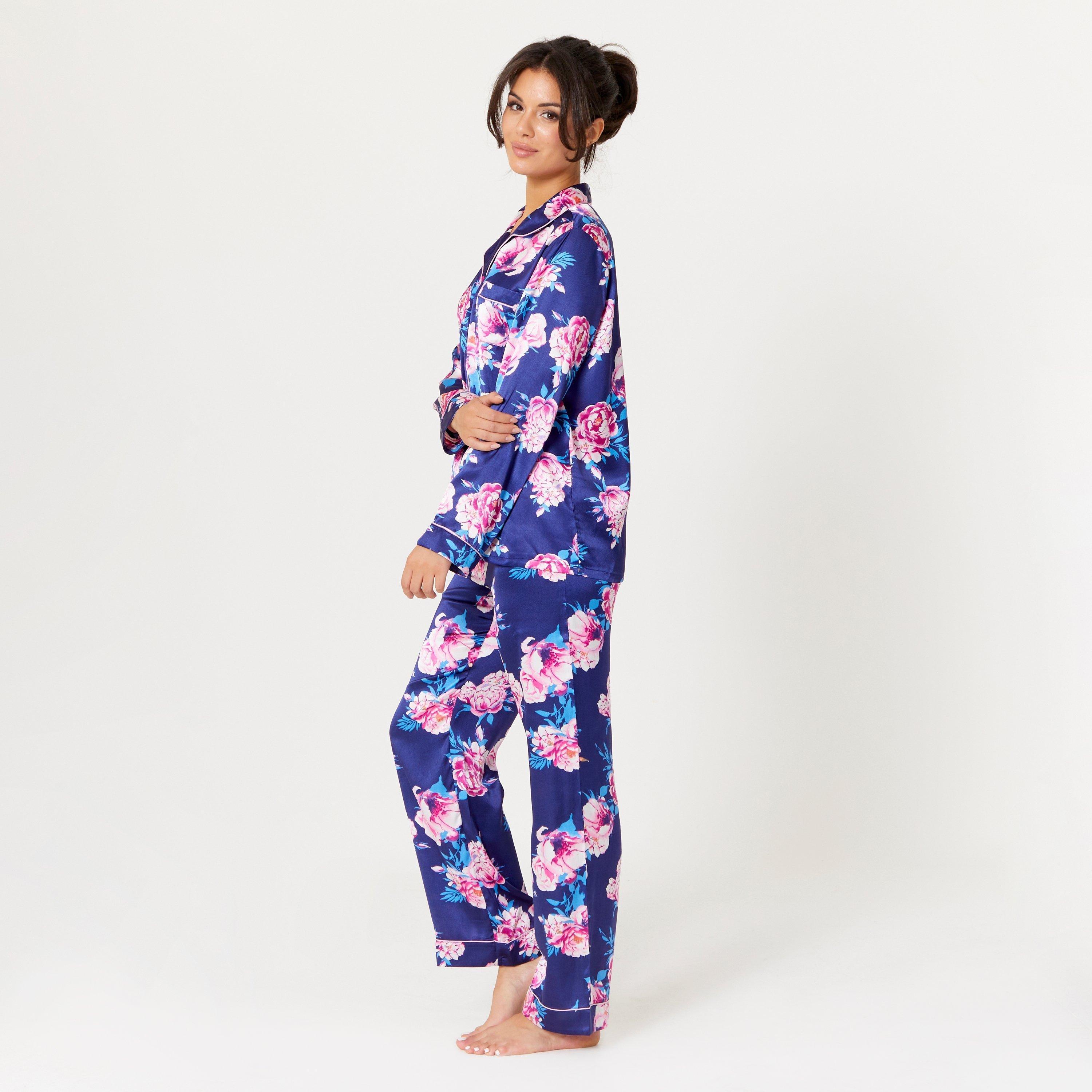 Be You Satin Satin Floral Pyjama