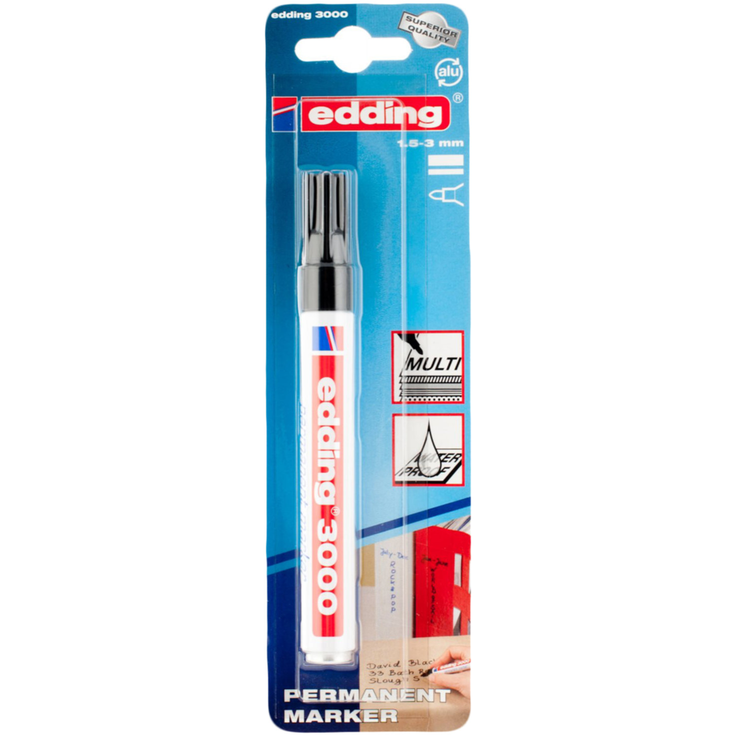 Edding 3000 Permanentmarker schwarz