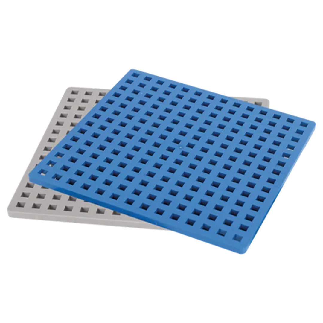 plus-plus baseplaten - blauw - grijs - 2st