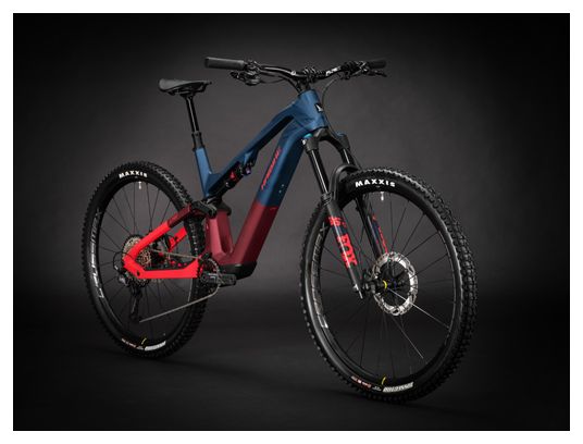 VTT Électrique Tout-Suspendu Haibike Lyke CF 11 Sram GX 12V 430Wh 29'' Bleu Rouge 2024