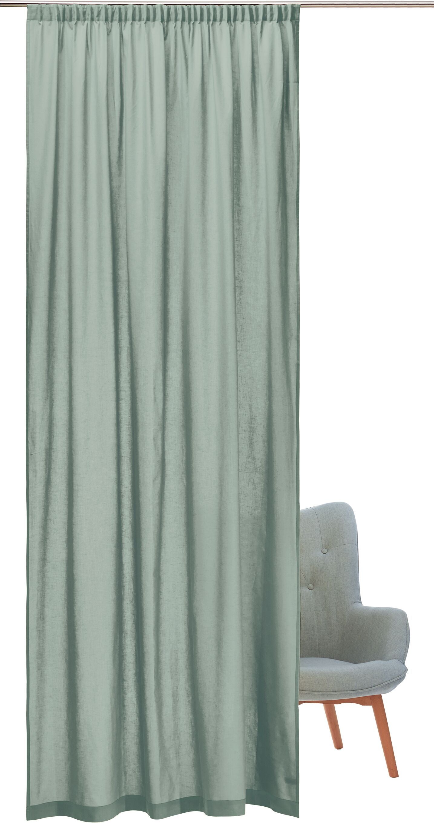 CANDELIA Fertigvorhang blickdicht - Türkis / B: 150.0 cm x H: 260.0 cm