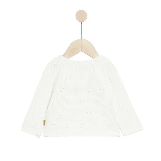 Golden Winter Cardigan en tricot   Ecru Peluche        de               P'tit bisou
