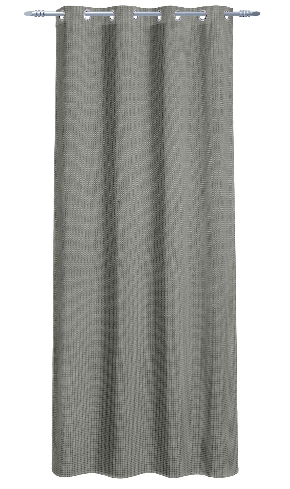 Ösenvorhang Space 2er Set, 140x245cm, anthrazit, Polyester