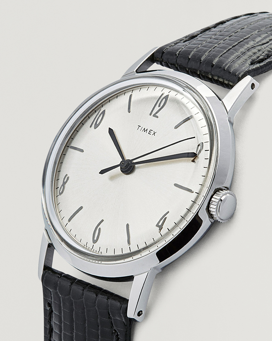 Timex Marlin 1960s Silver Sunray