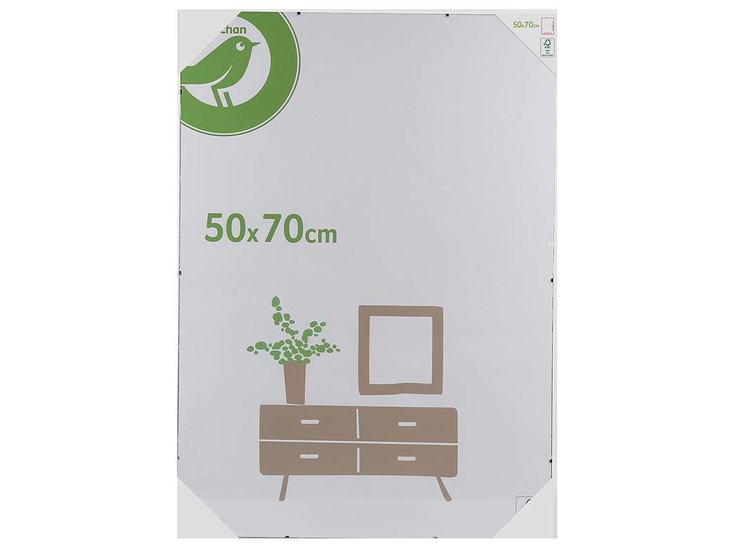 MOLDURA AUCHAN ESSENCIAL BRANCO 50X70CM