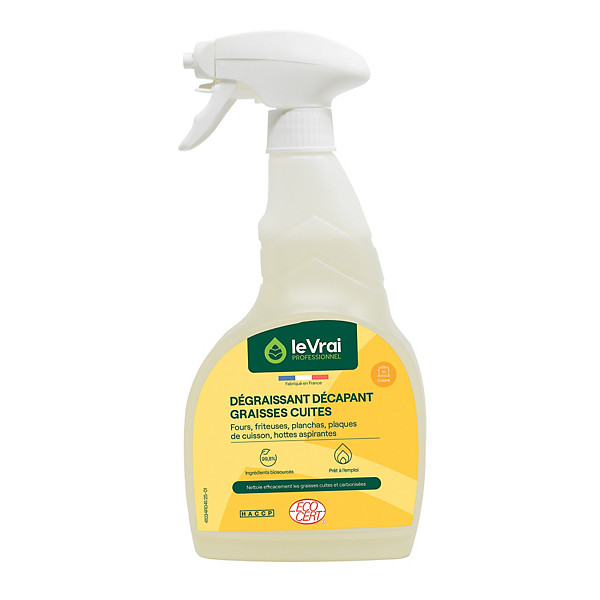 Dégraissant décapant graisses cuites Le Vrai Professionnel 750 ml