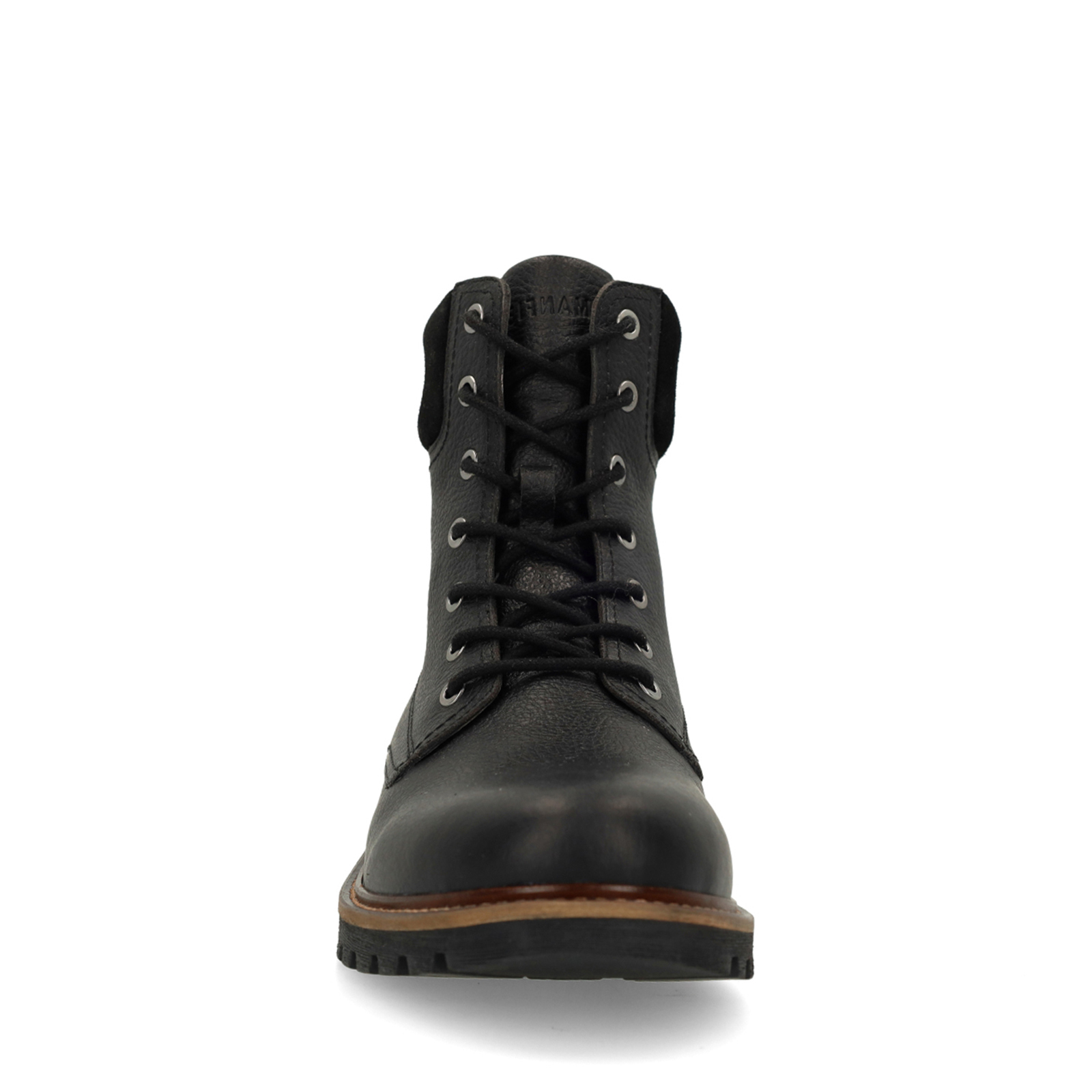 Zwarte leren veterboots
