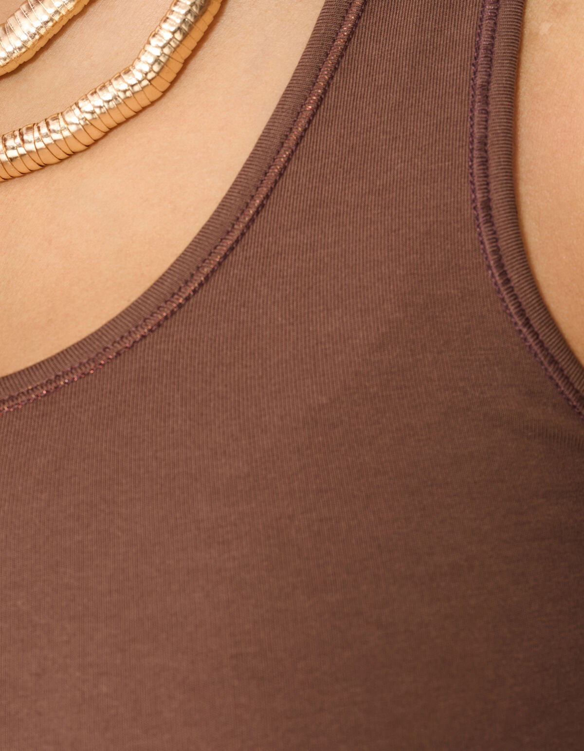 Basis Tanktop Lichtbruin