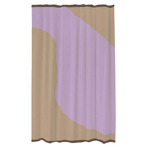 Mette Ditmer Nova Arte Badeforhæng, Sand/Lilac, 150x200 cm